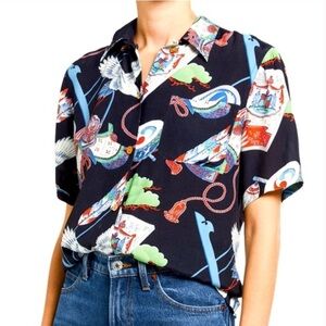 RE/DONE 50s Hawaiian Shirt Japanese Tsuru